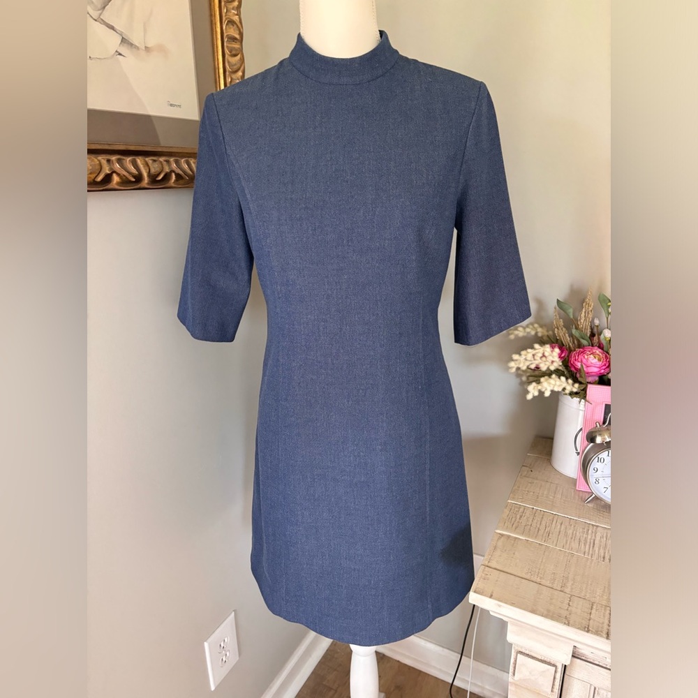 Alice + Olivia Coley A line dress blue size 6 EUC